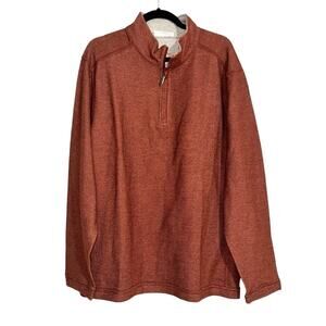 NWOT Tommy Bahama Flip Side Long Sleeve Reversible 1/4 Zip Sweater XL